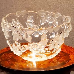 Vintage Mikasa Carmen crystal bowl